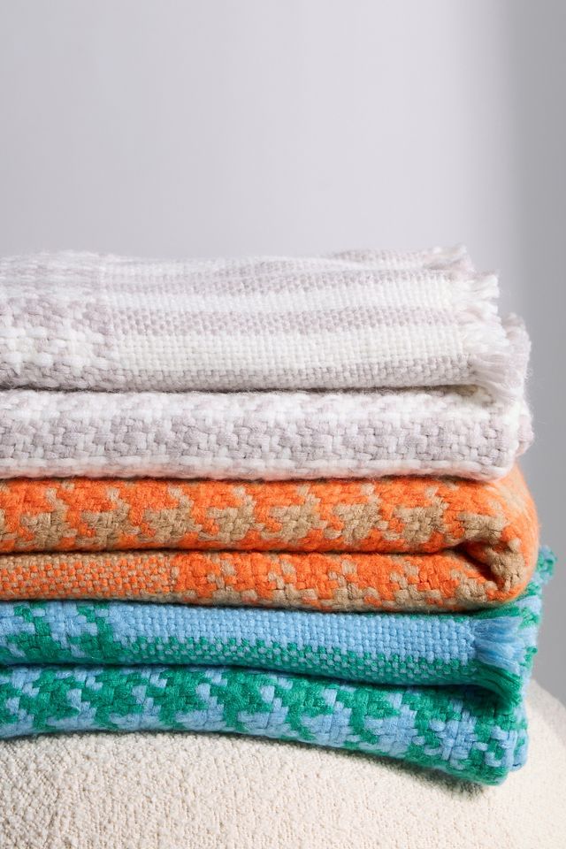 Houndstooth Throw Blanket #1