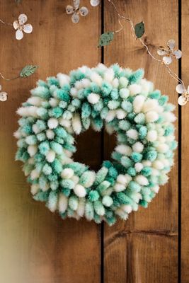 Preserved Bunny Tails Wreath
