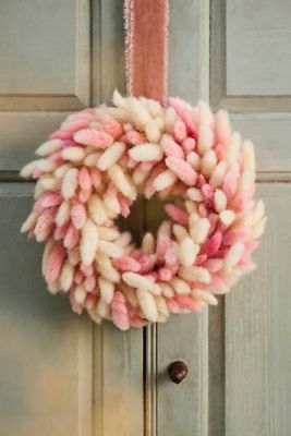 Preserved Bunny Tails Wreath