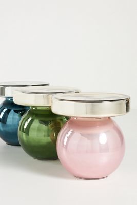 Noelle Round Glass Side Table