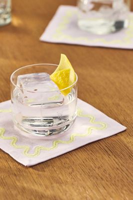 Madeline Embroidered Cocktail Napkins, Set of 4