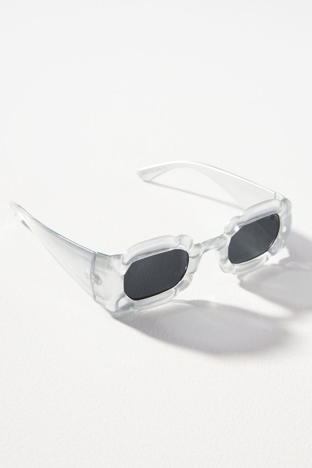I-SEA Iridescent Captured Rectangle Sunglasses #2