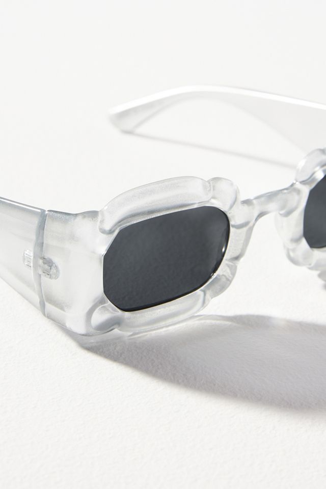 I-SEA Iridescent Captured Rectangle Sunglasses #3
