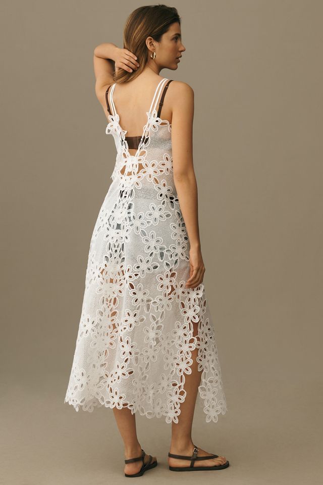By Anthropologie Strappy Cutwork Tunic #1