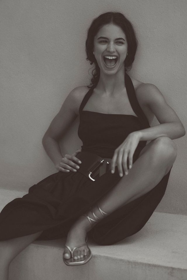 BHLDN Zetta Drop-Waist Satin Midi Dress #2