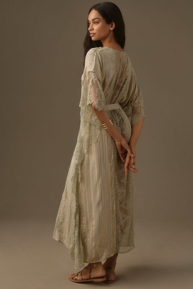 By Anthropologie Lace Shine Kaftan #1