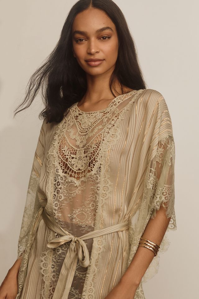 By Anthropologie Lace Shine Kaftan #2