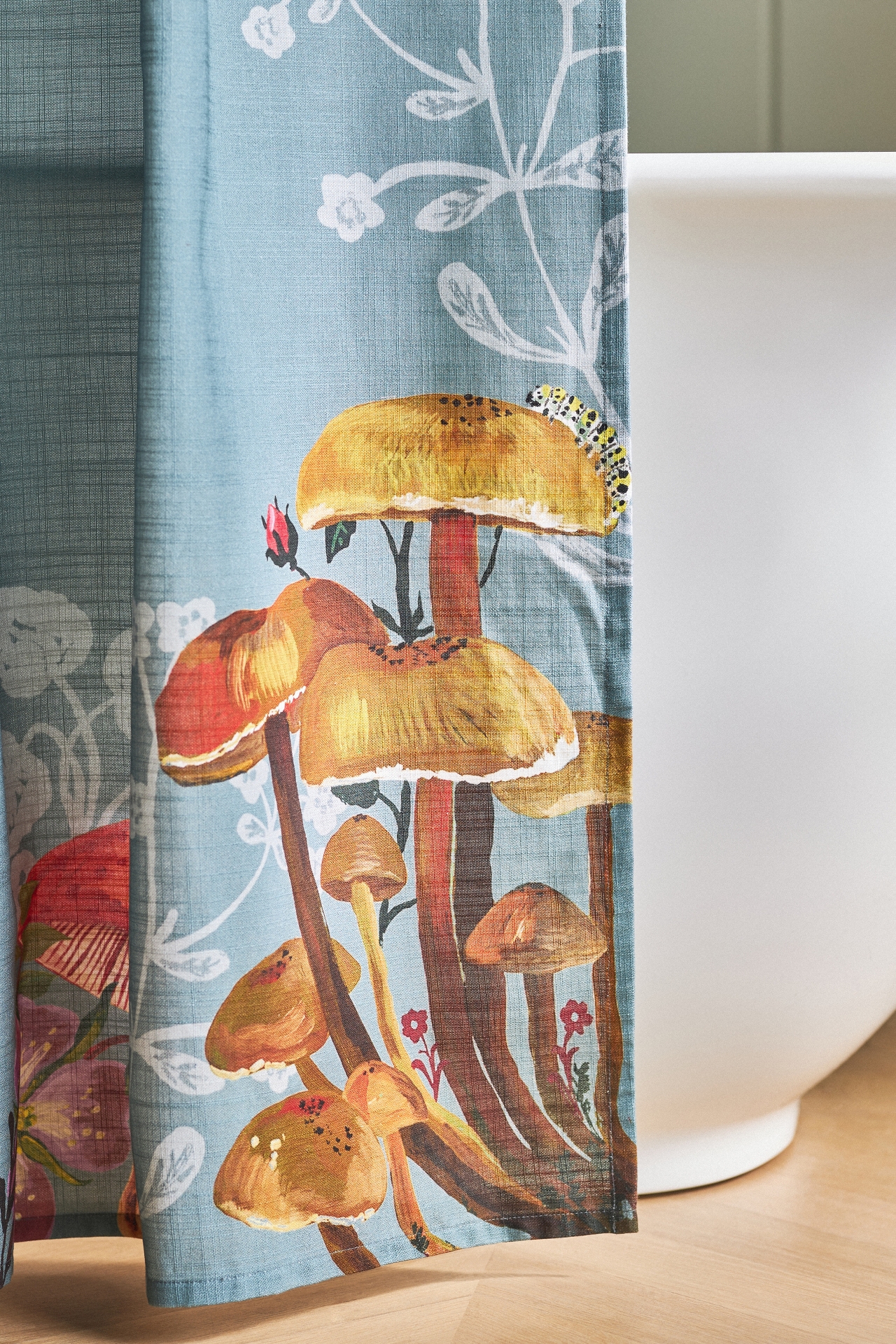 Nathalie Lete Marais Organic Cotton Shower Curtain