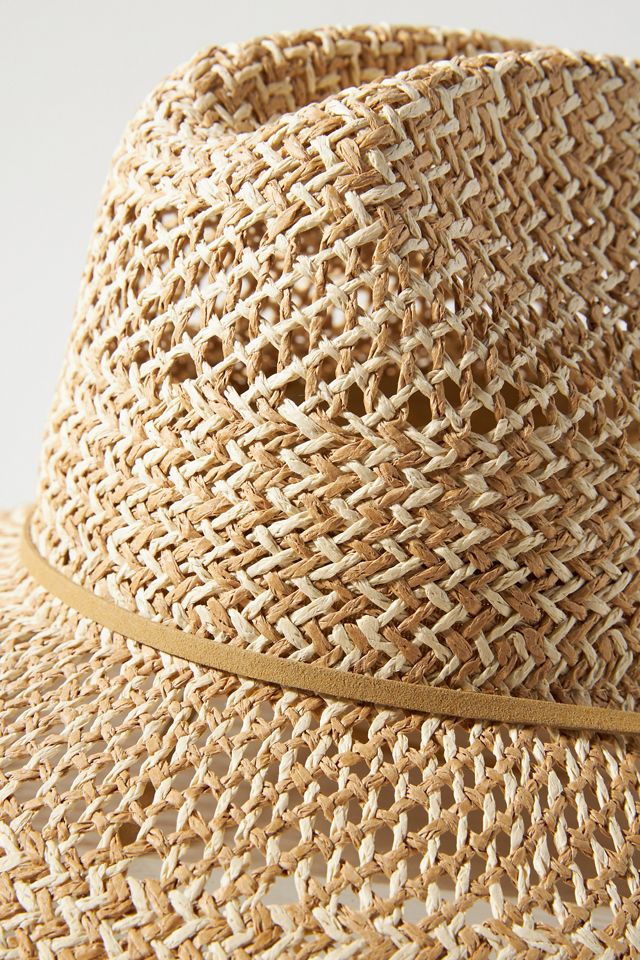 Anthropologie Sheer Lifeguard Rancher Woven Sun Beach Pool Brim Straw Hat San Diego Hat Co. Pacific Lifeguard Rancher | Anthropologie main image 2
