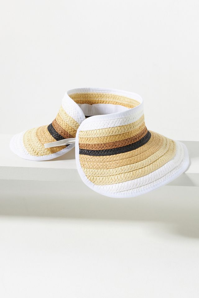 San Diego Hat Co. Paper Braid Roll-Up Visor #1