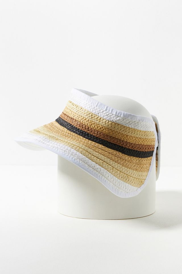 San Diego Hat Co. Paper Braid Roll-Up Visor #2
