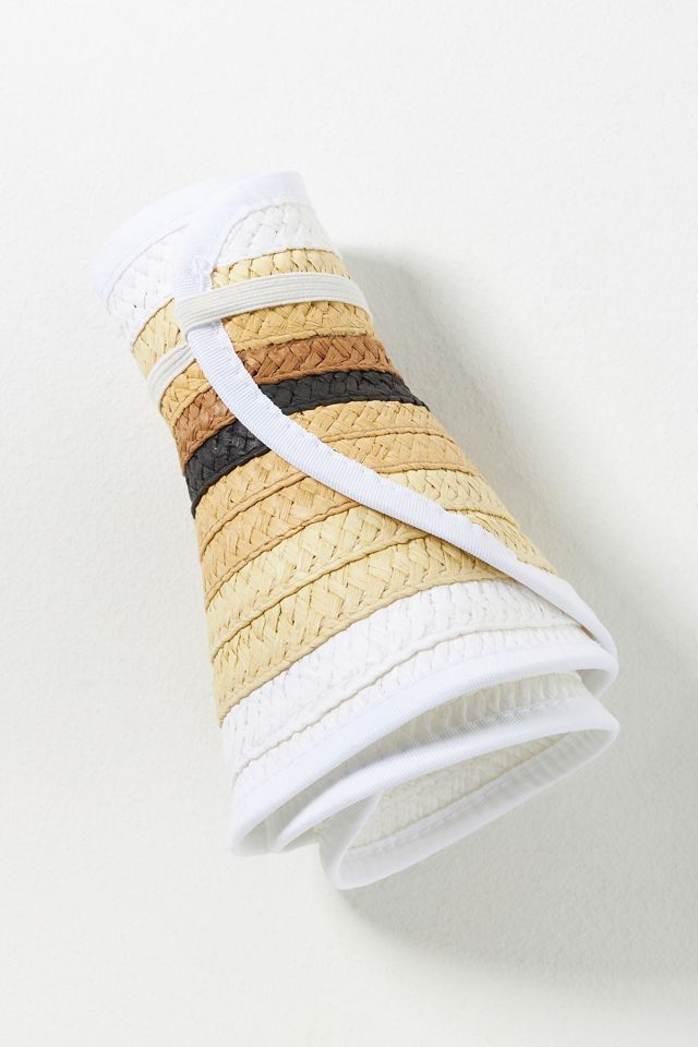 San Diego Hat Co. Paper Braid Roll-Up Visor #3