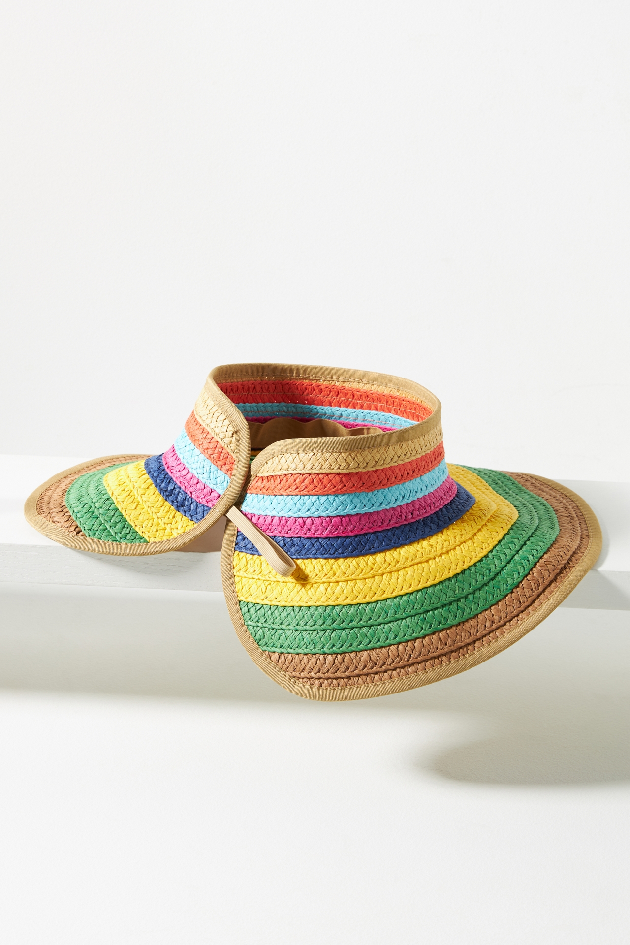 San Diego Hat Co. Paper Braid Roll-Up Visor