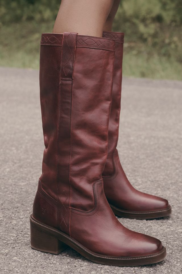 Red frye boots clearance