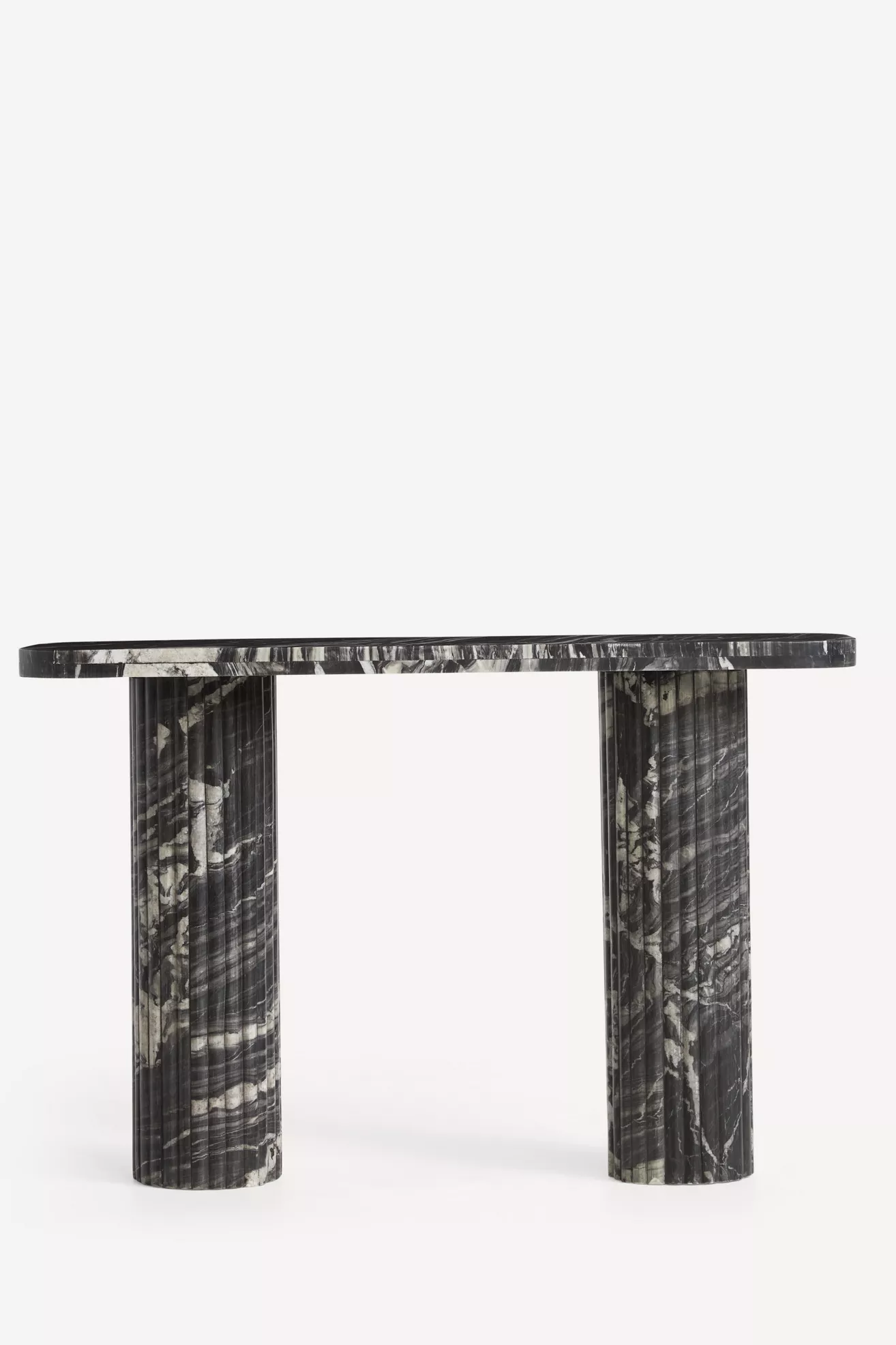 Kanta Rectangular 48"  Fluted Marble Console - thumbnail 8