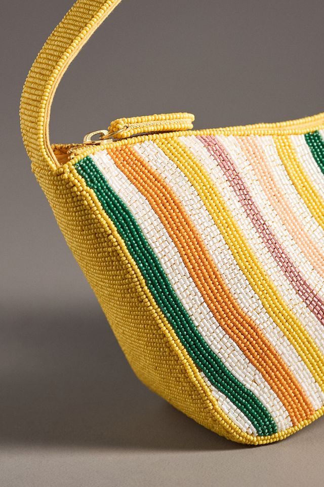 Asymmetric Beaded Shoulder Bag | Anthropologie