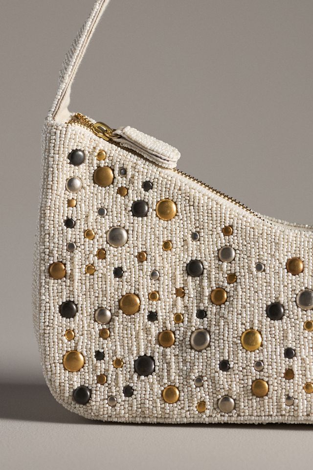 Asymmetric Beaded Shoulder Bag #2