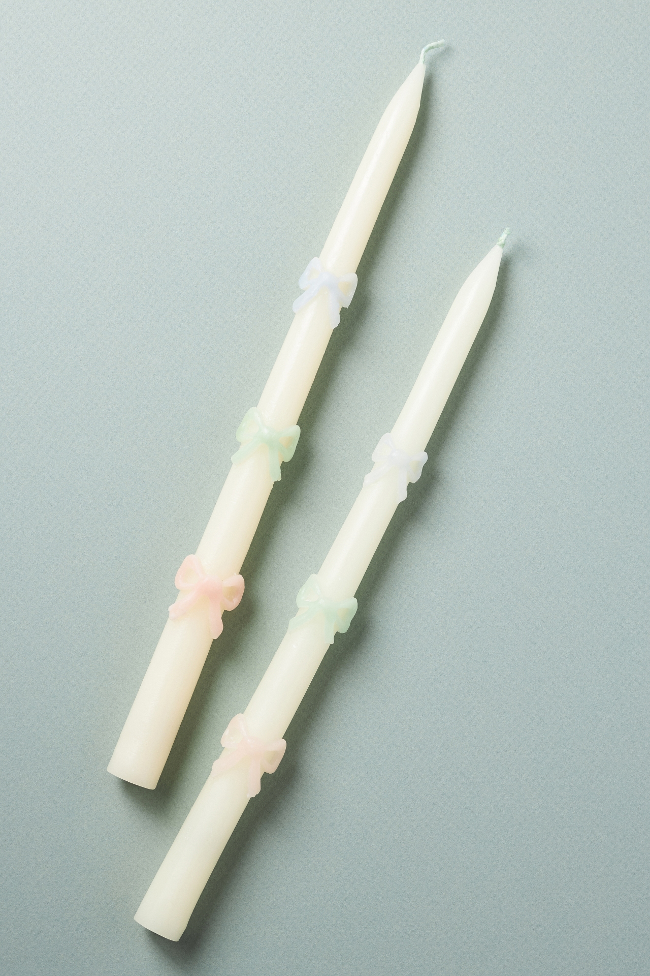 Meri Meri Bow Taper Candles, Set of 2