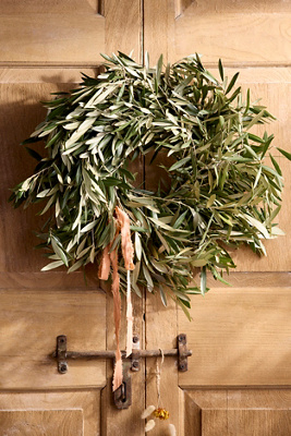 Fresh Olive Branch Wreath - Thumbnail 3