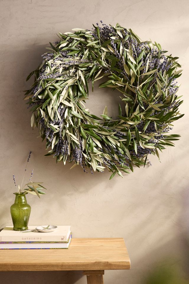 Fresh Lavender + Olive Wreath #1