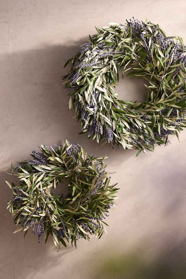 Fresh Lavender + Olive Wreath #2
