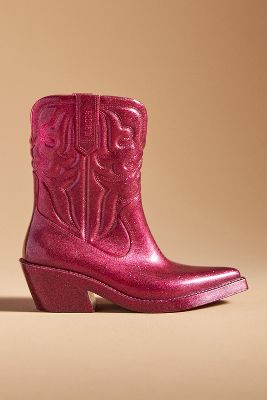 Shop Melissa Texas Western Boots In Red