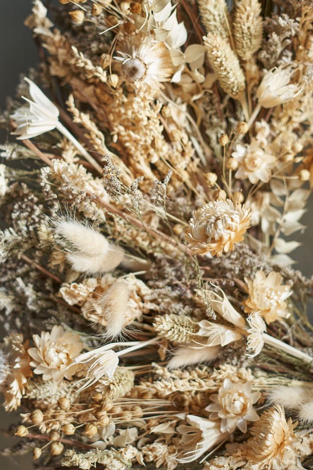 Dried White Florals Wreath #2