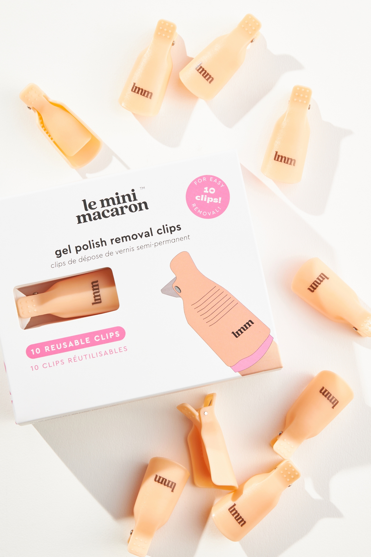 Le Mini Macaron Reusable Gel Polish Removal Clips