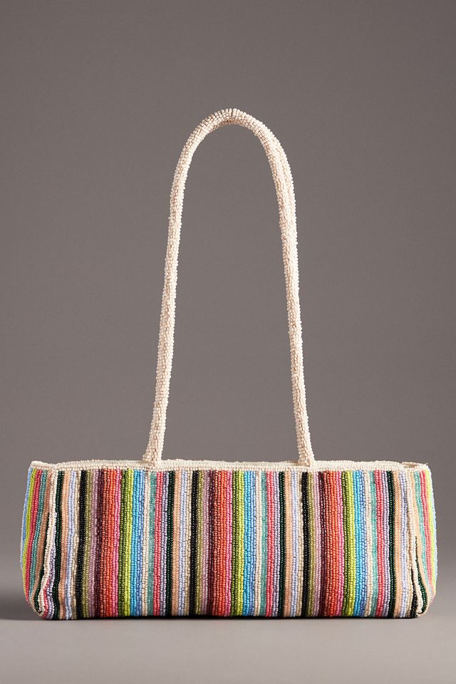Beaded East West Shoulder Bag #1