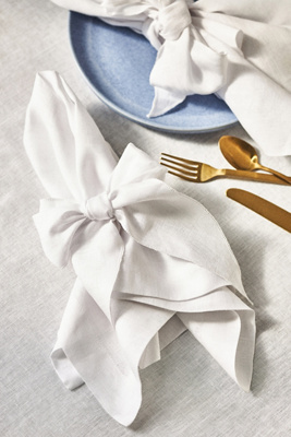 Joanna Buchanan Bow Linen Napkins, Set of 2