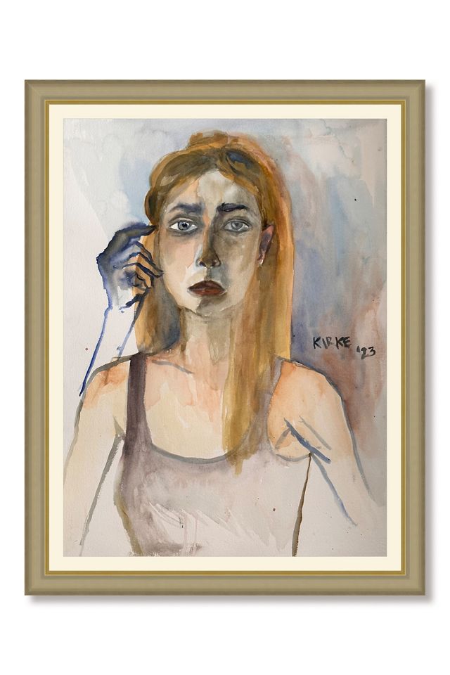 Jemima Kirke Portrait 1 Painting | AnthroLiving