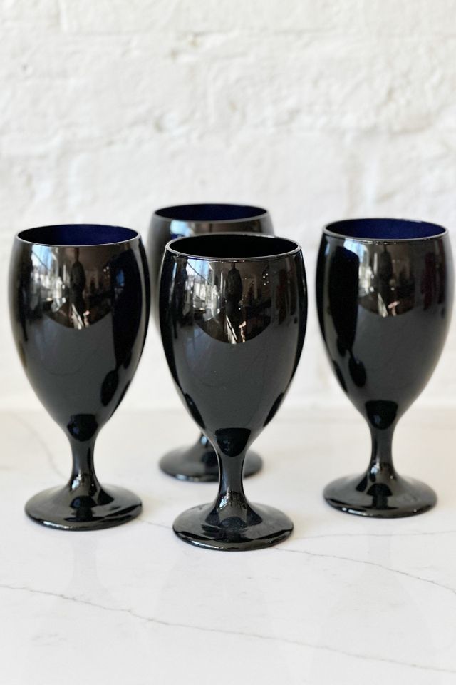 Old Flame Candle Co. Vintage 1970s Mid Century Amethyst Goblets #1
