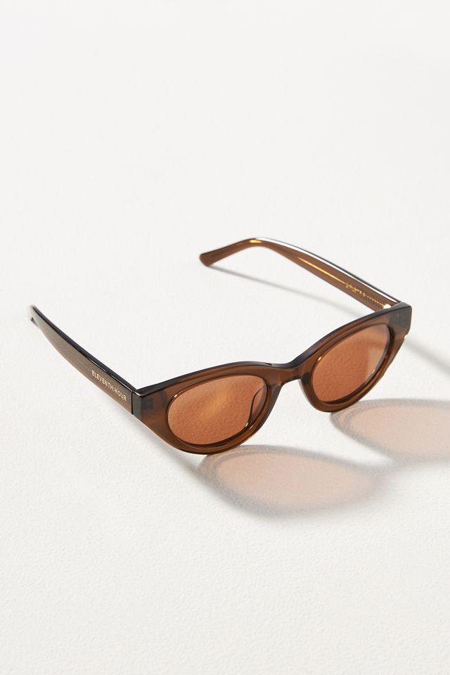 Eleventh Hour Girls Trip Cat Eye Sunglasses in Brown GIRLS TRIP SUNGLASSES BY ELEVENTH HOUR – Velvet by Graham  main image 4