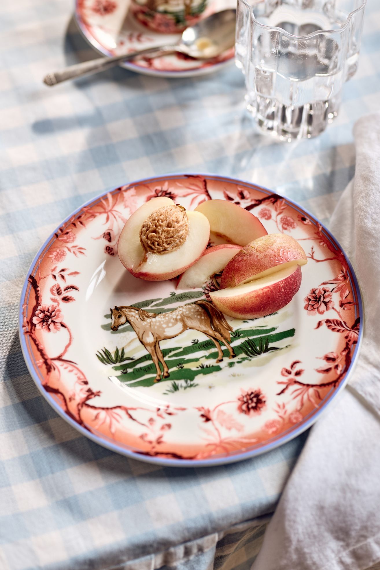 Portobello Stoneware Dessert Plate - Brown Horse, Standard, One Size