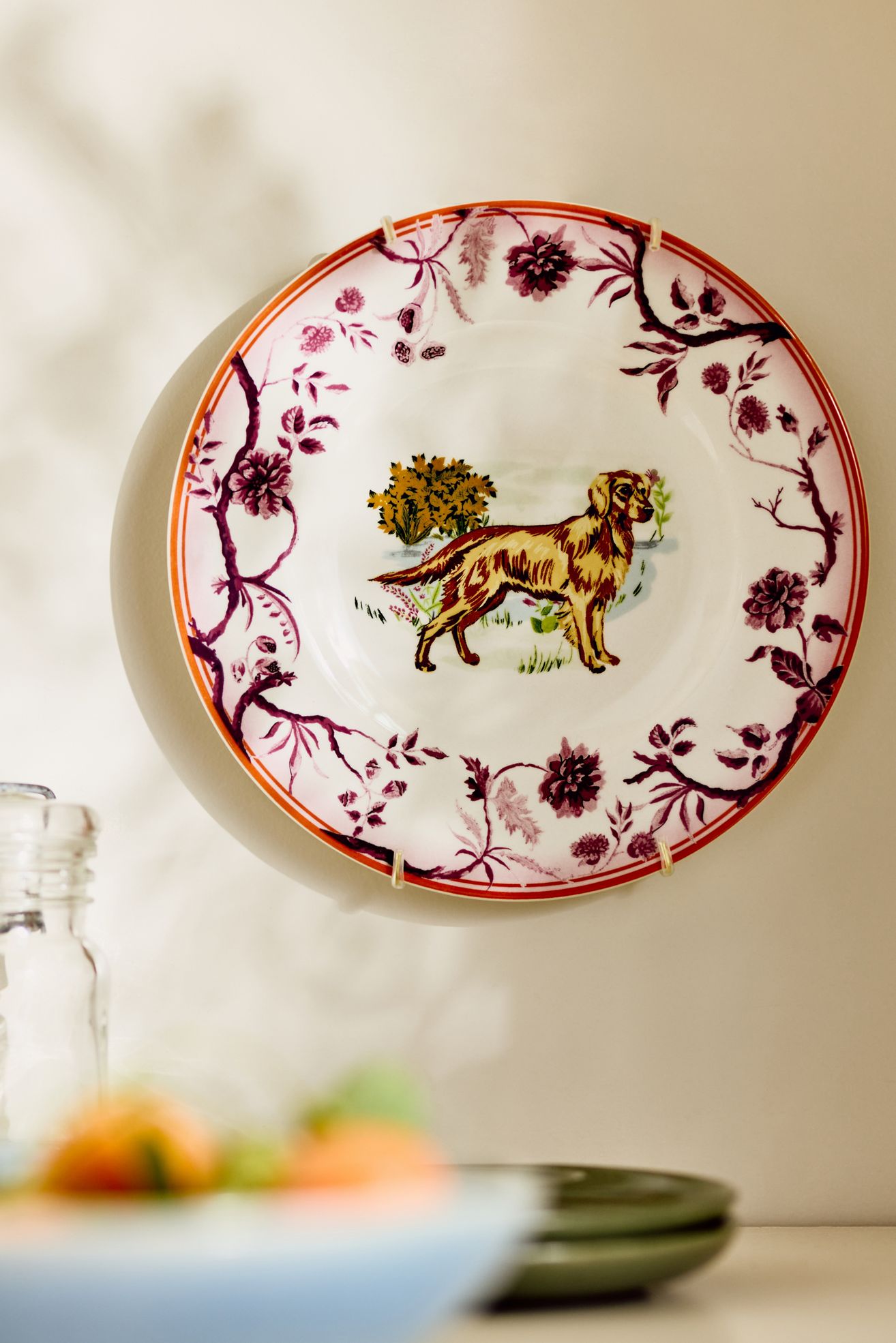 Portobello Stoneware Dessert Plate - Golden Retriever, Standard, One Size