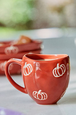 Anthropologie Vida Icon Mug: Halloween Edition In Red