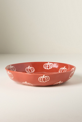 Anthropologie Vesper Low Bowl In Red