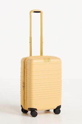 Shop Beis Carry-on Roller Suitcase In Yellow