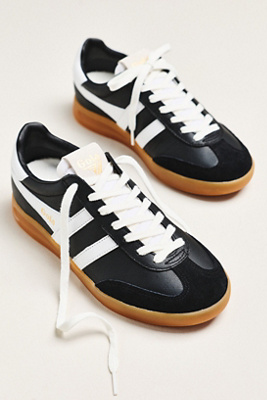 Gola Cyclone Leather Sneakers In Black