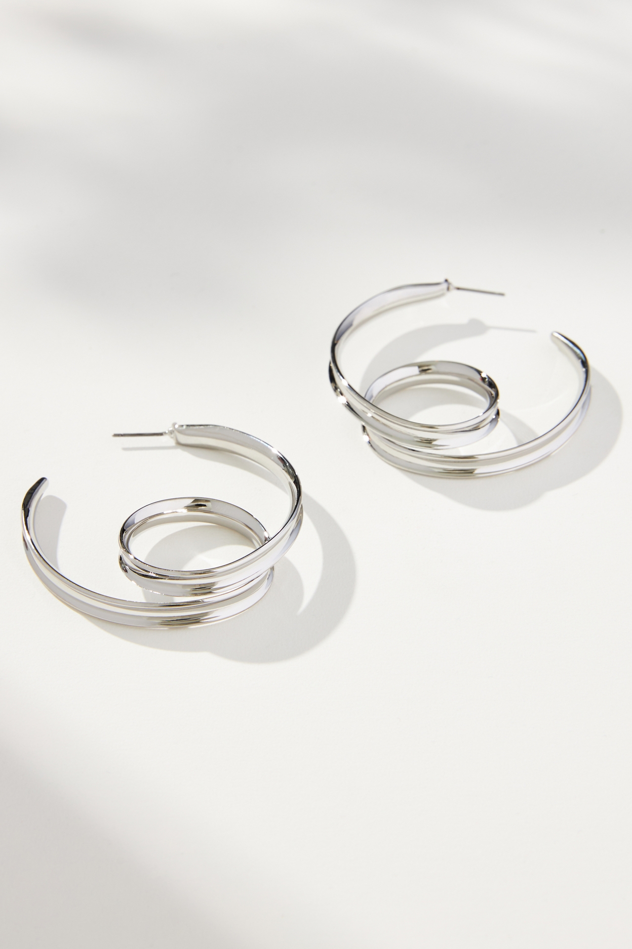 Curled Hoop Earrings
