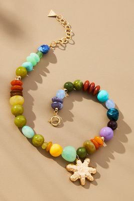 Shop By Anthropologie Cool Mix Camp Beaded Necklace In Multicolor