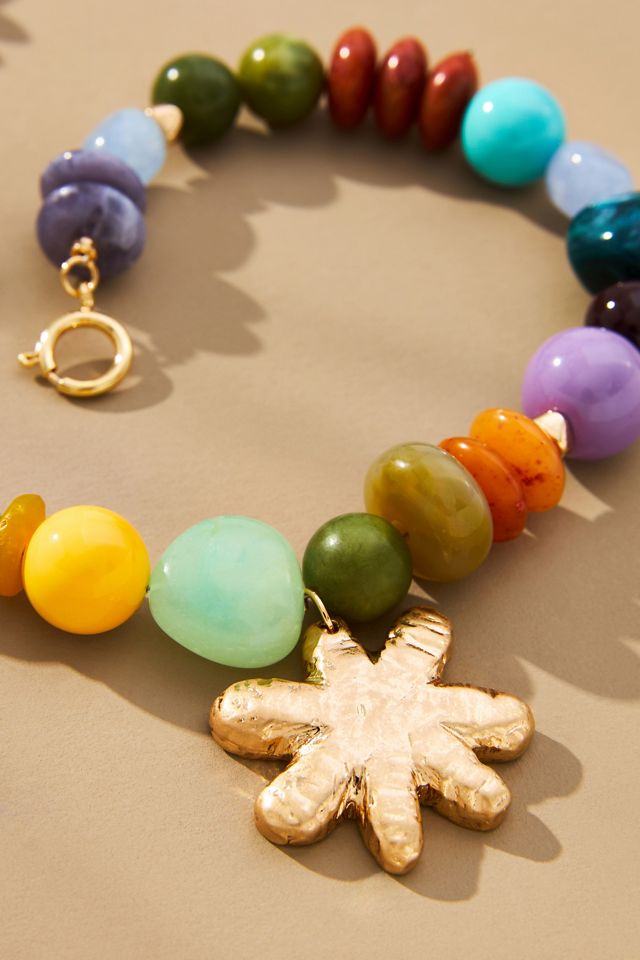 Cool Mix Camp Icon Beaded Necklace #1