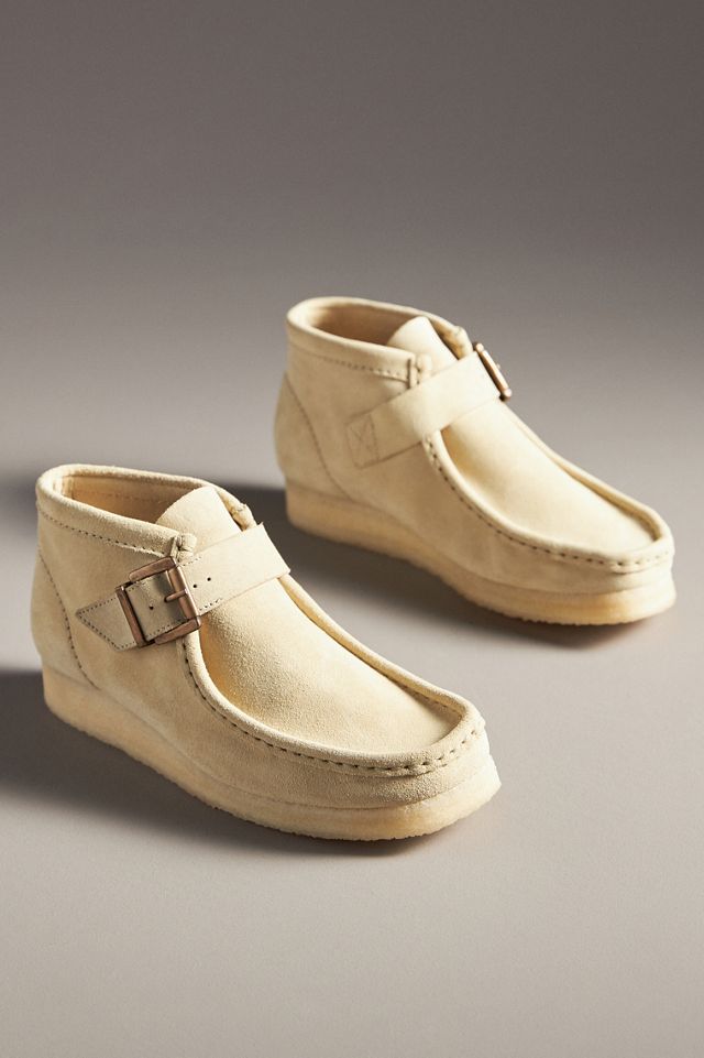 Clarks Wallabee Suede Buckle Boots #1