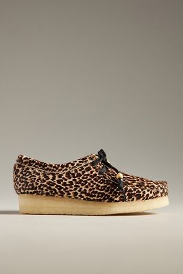 Clarks Wallabee Leopard Flats Anthropologie