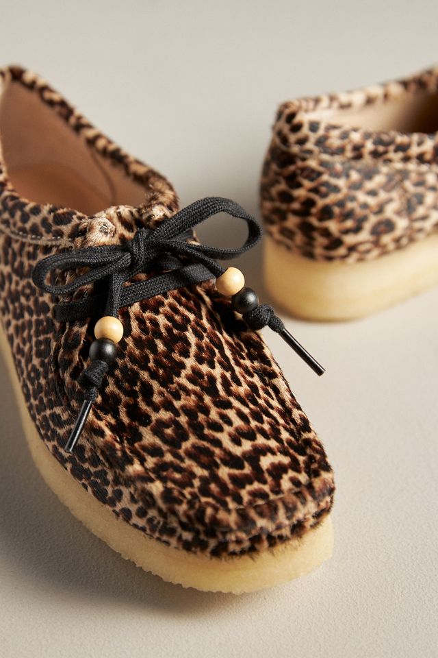 Clarks Wallabee Leopard Flats #2