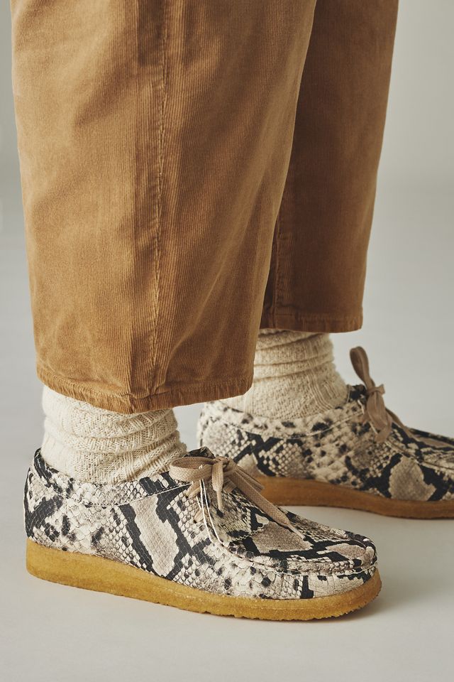 Clarks Wallabee Snake Flats #2