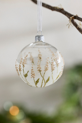 Terrain Dried Plumes Globe Ornament