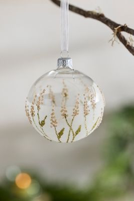 Dried Plumes Globe Ornament