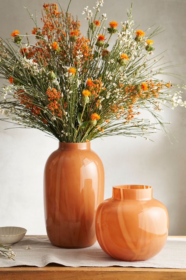 Swirled Glass Vase