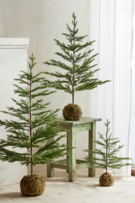 Terrain Moss Ball Mini Faux Fir Tree